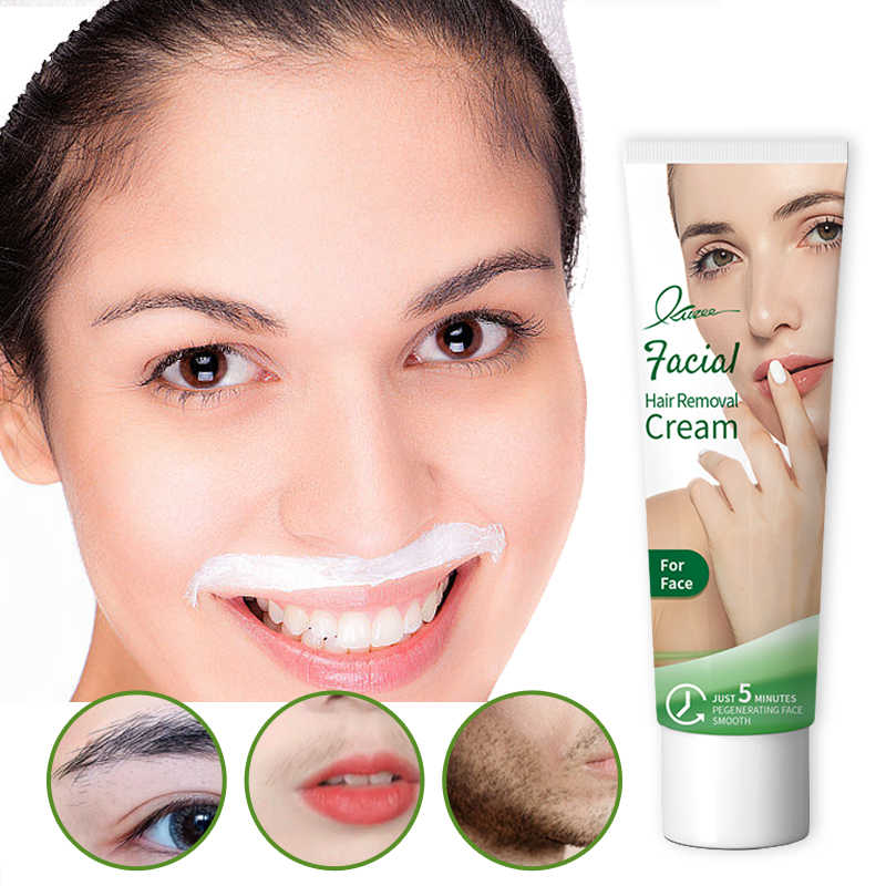 Painless Facial Hair Removal Cream- Instant Glow, Zero Ouch!