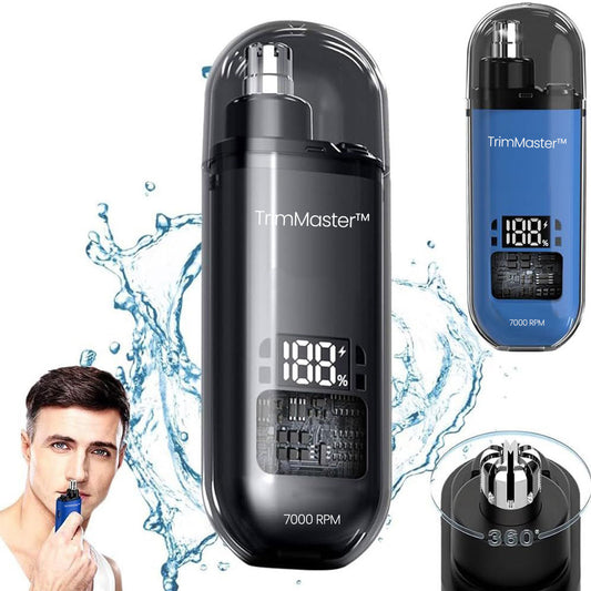 TrimMaster - Portable Ear & Nose Hair Trimmer with USB Cable | For Men & Women