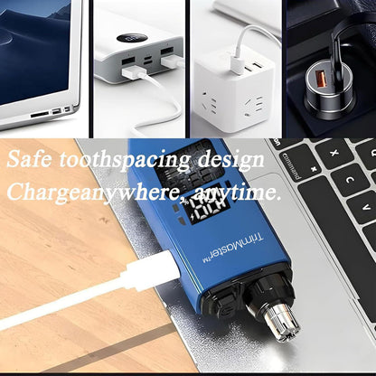 TrimMaster - Portable Ear & Nose Hair Trimmer with USB Cable | For Men & Women
