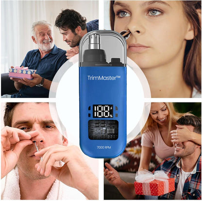 TrimMaster - Portable Ear & Nose Hair Trimmer with USB Cable | For Men & Women