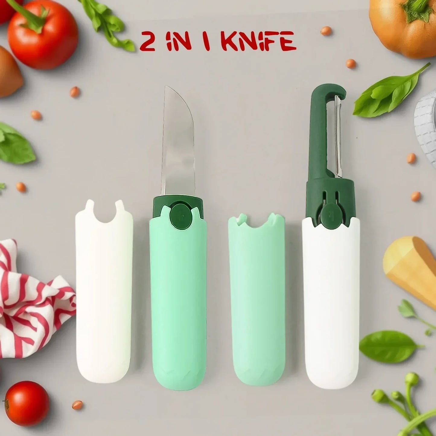 Multifunctional 2-in-1 Peeler with Knife | BUY 1 GET 1 FREE
