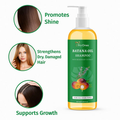 Batana Oil Shampoo for Hair Growth with Rosemary Extract🌱✨(Buy 1 Get 1 Free)