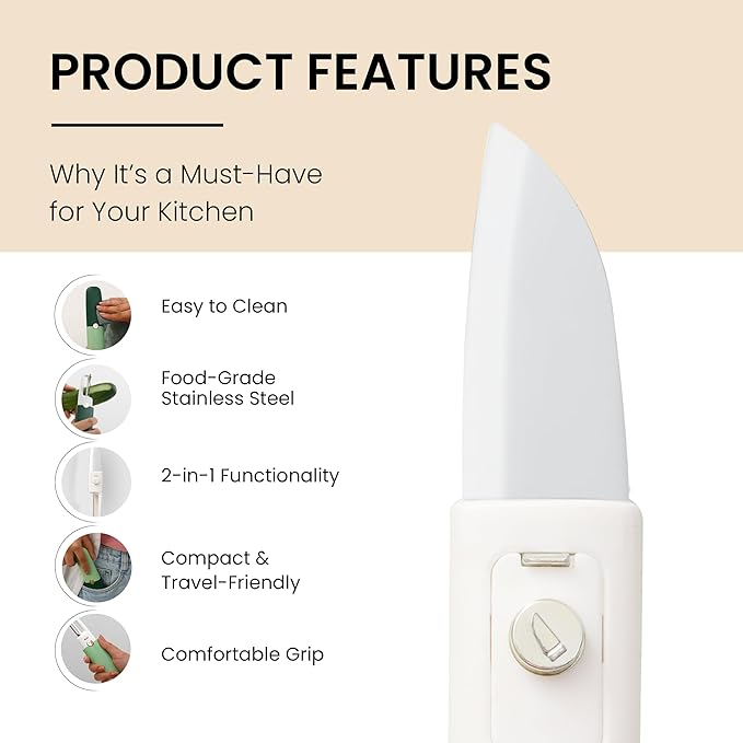 Multifunctional 2-in-1 Peeler with Knife | BUY 1 GET 1 FREE