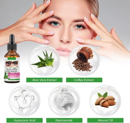 Aloe Vera Eye Serum (30ml) – ✨ Fades Eye Dark Circles, Wrinkles & Fine Line