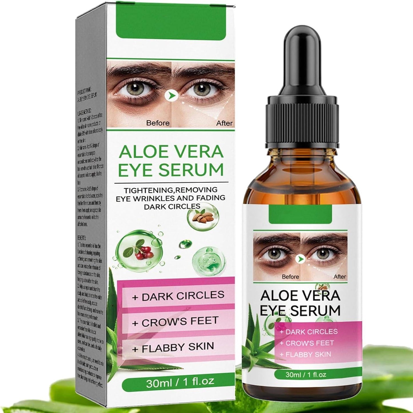 Aloe Vera Eye Serum (30ml) – ✨ Fades Eye Dark Circles, Wrinkles & Fine Line