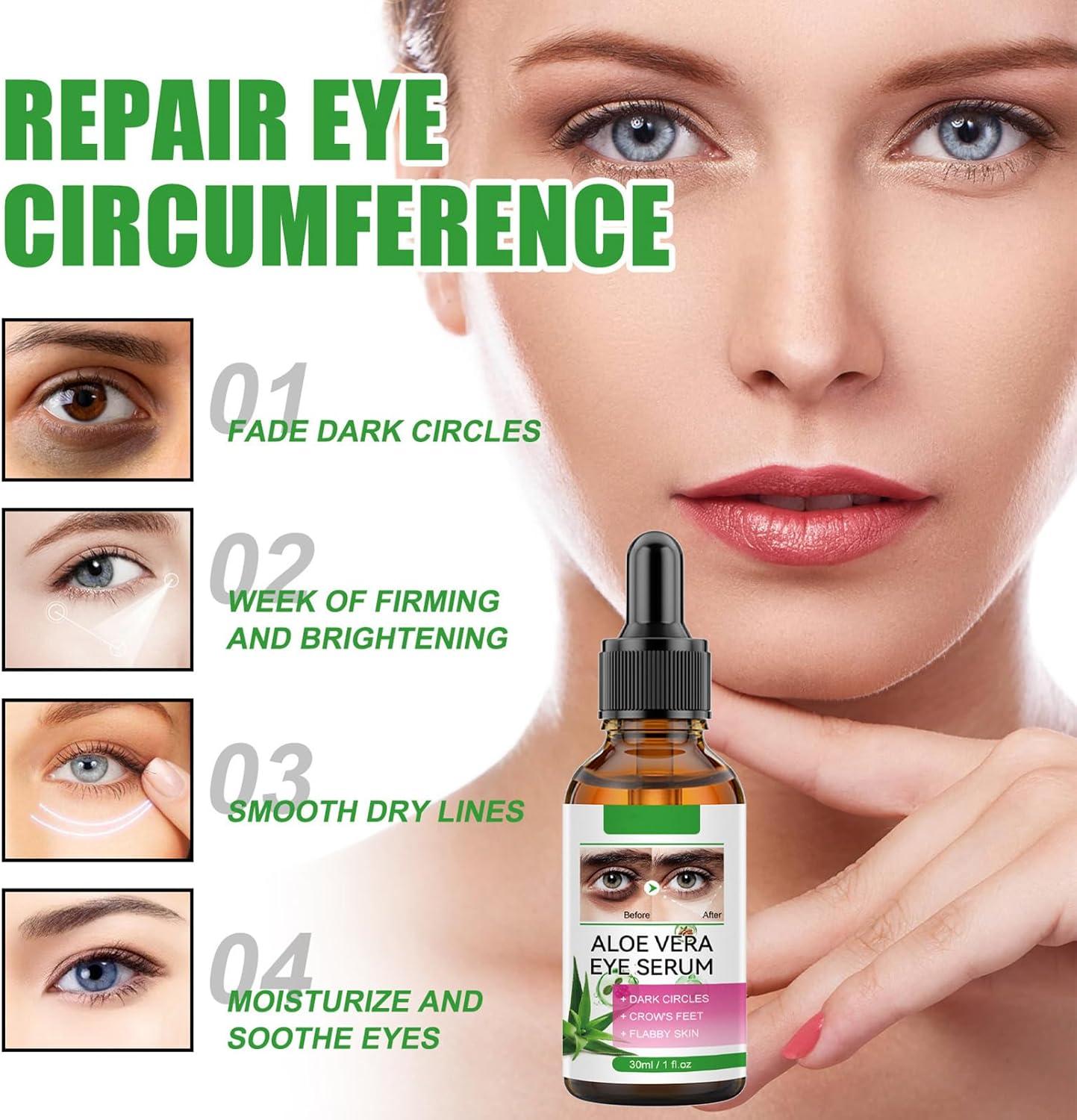 Aloe Vera Eye Serum (30ml) – ✨ Fades Eye Dark Circles, Wrinkles & Fine Line