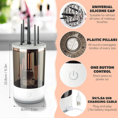 2 In 1 Makeup Brush Cleaner Machine