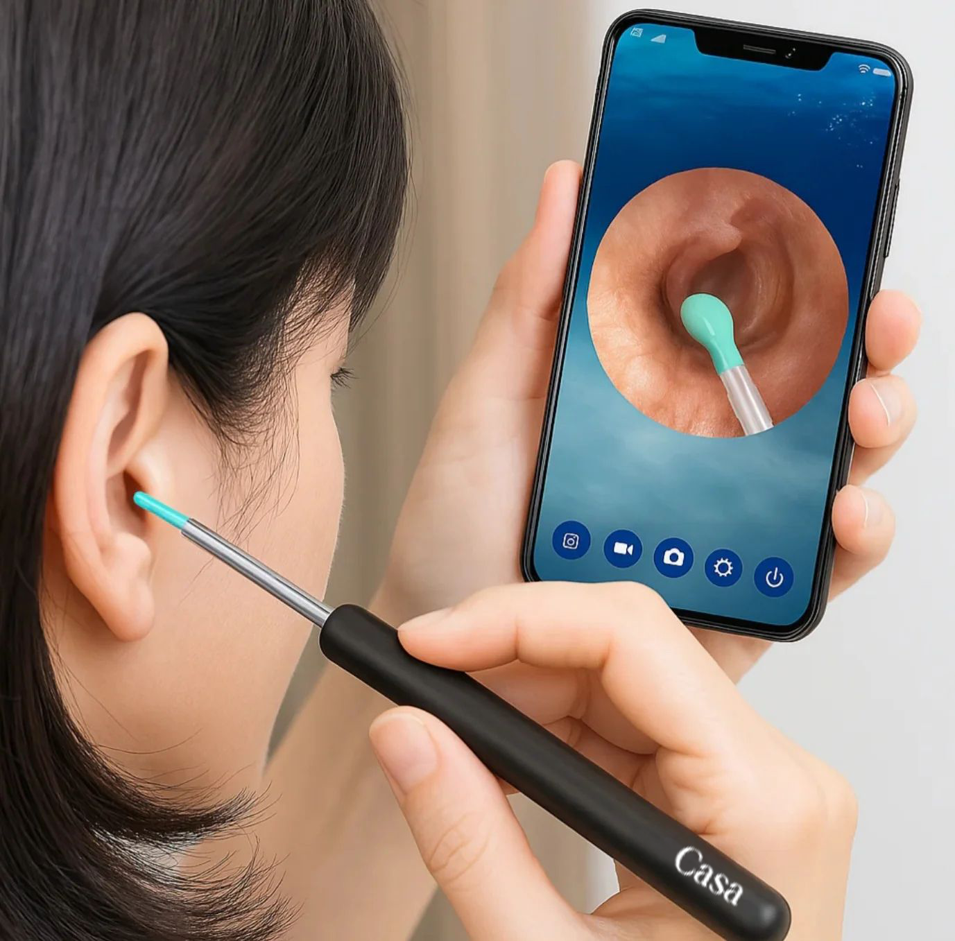 HD Wireless Ear Wax Cleaner Kit with Camera