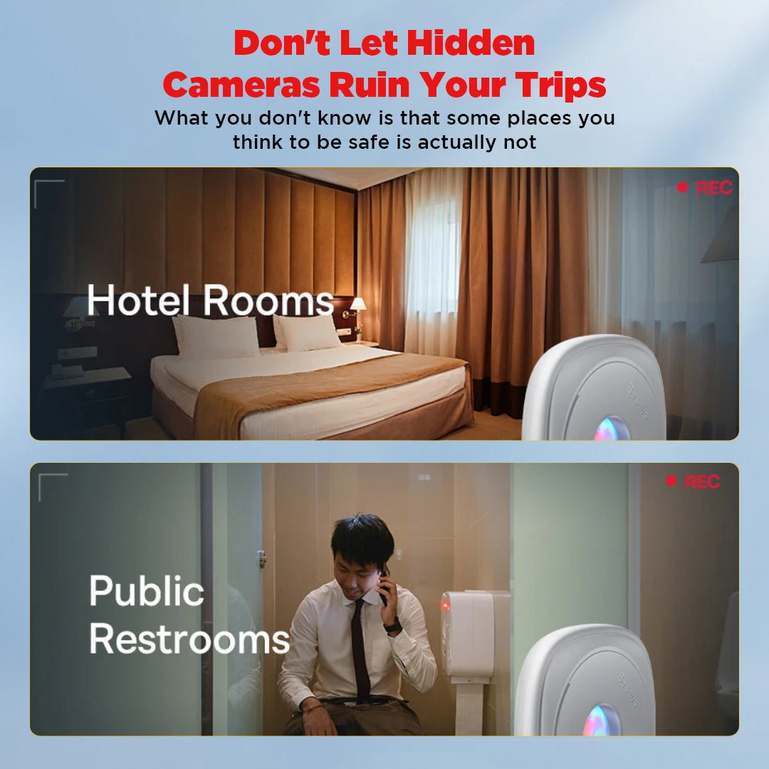 AntiSpy™ Hidden Camera Detector With Keychain