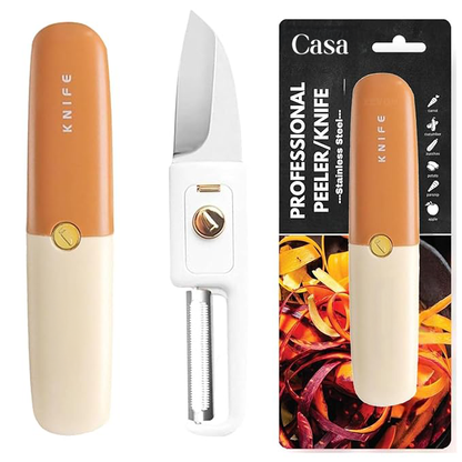2-in-1 Fruit-Vegetable Knife & Peeler