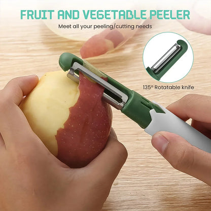 2-in-1 Fruit-Vegetable Knife & Peeler