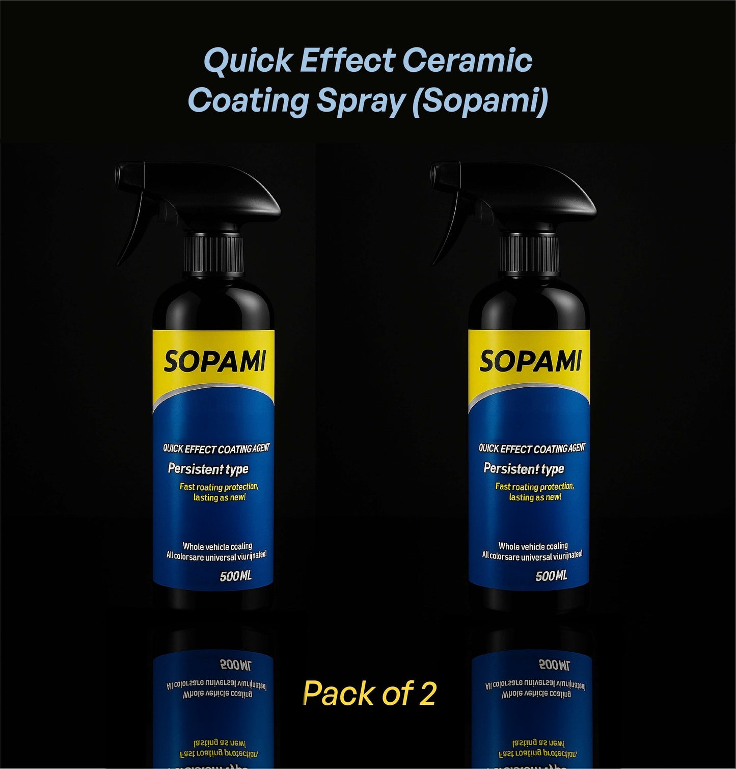 Sopami Quick Effect Ceramic Coating Spray (Pack of 2)