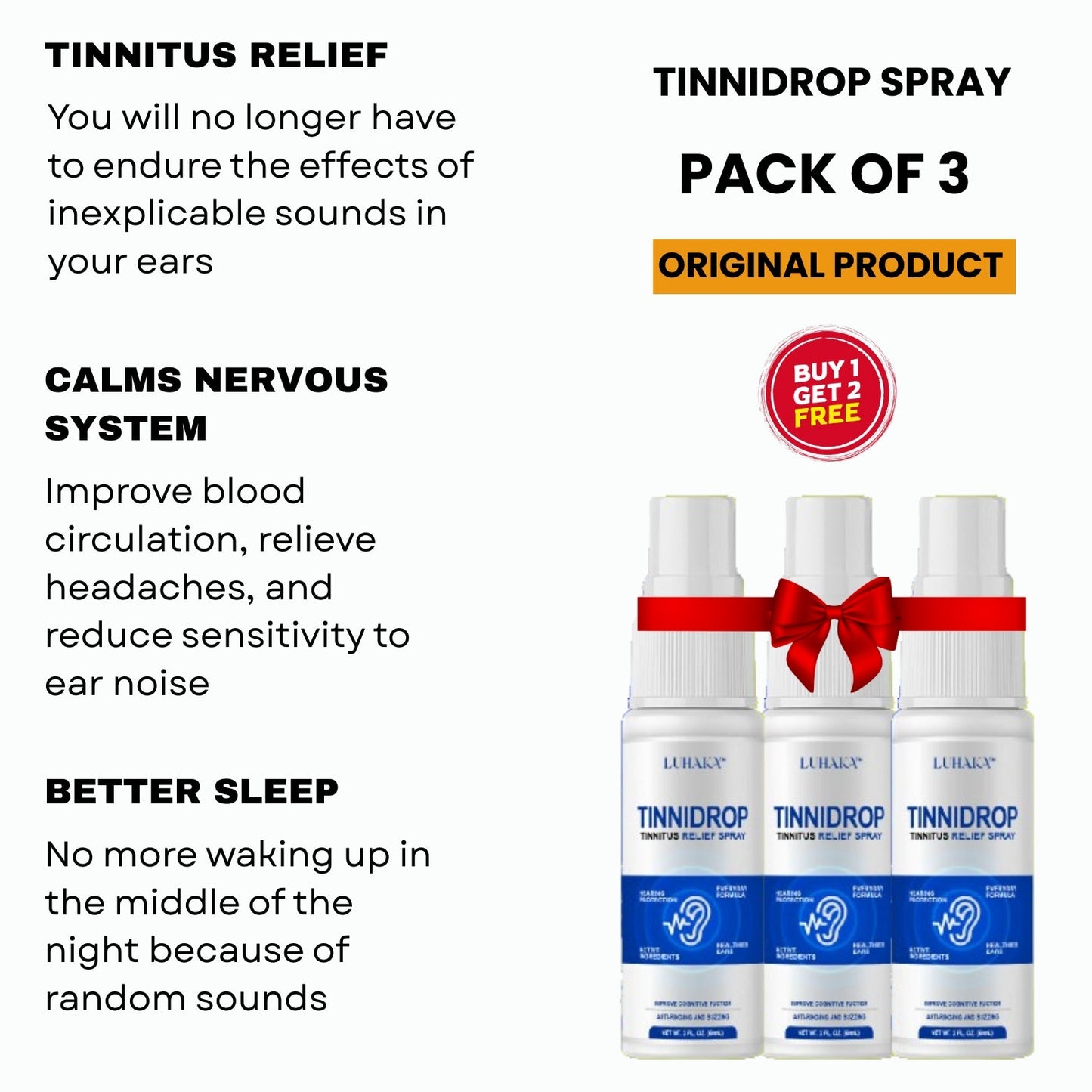 TinniDrop™ Spray ( BUY 1 GET 2 FREE )