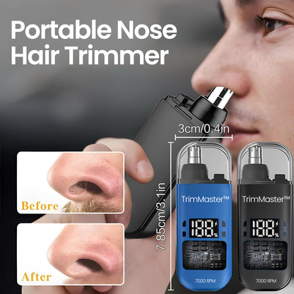 TrimMaster - Portable Ear & Nose Hair Trimmer with USB Cable | For Men & Women