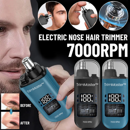 TrimMaster - Portable Ear & Nose Hair Trimmer with USB Cable | For Men & Women